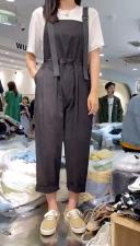 两件套背带裤，女装，浪漫E点