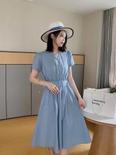 ［爱美欧］夏季新款收腰显瘦连衣裙，女装连衣裙，爱美欧