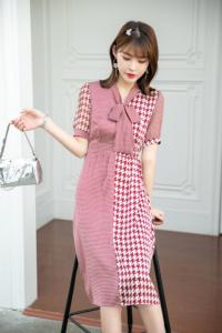 夏季新款连衣裙，女装连衣裙，红 日
