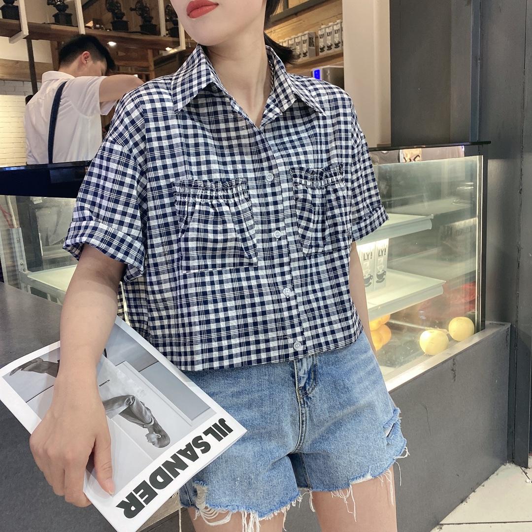 夏装格子可以外搭单穿，女装，悠奈尔