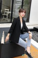 韩版修身显瘦西装外套，女装西装，千利红