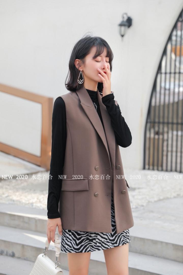 马夹背心，女装马夹，水恋百合