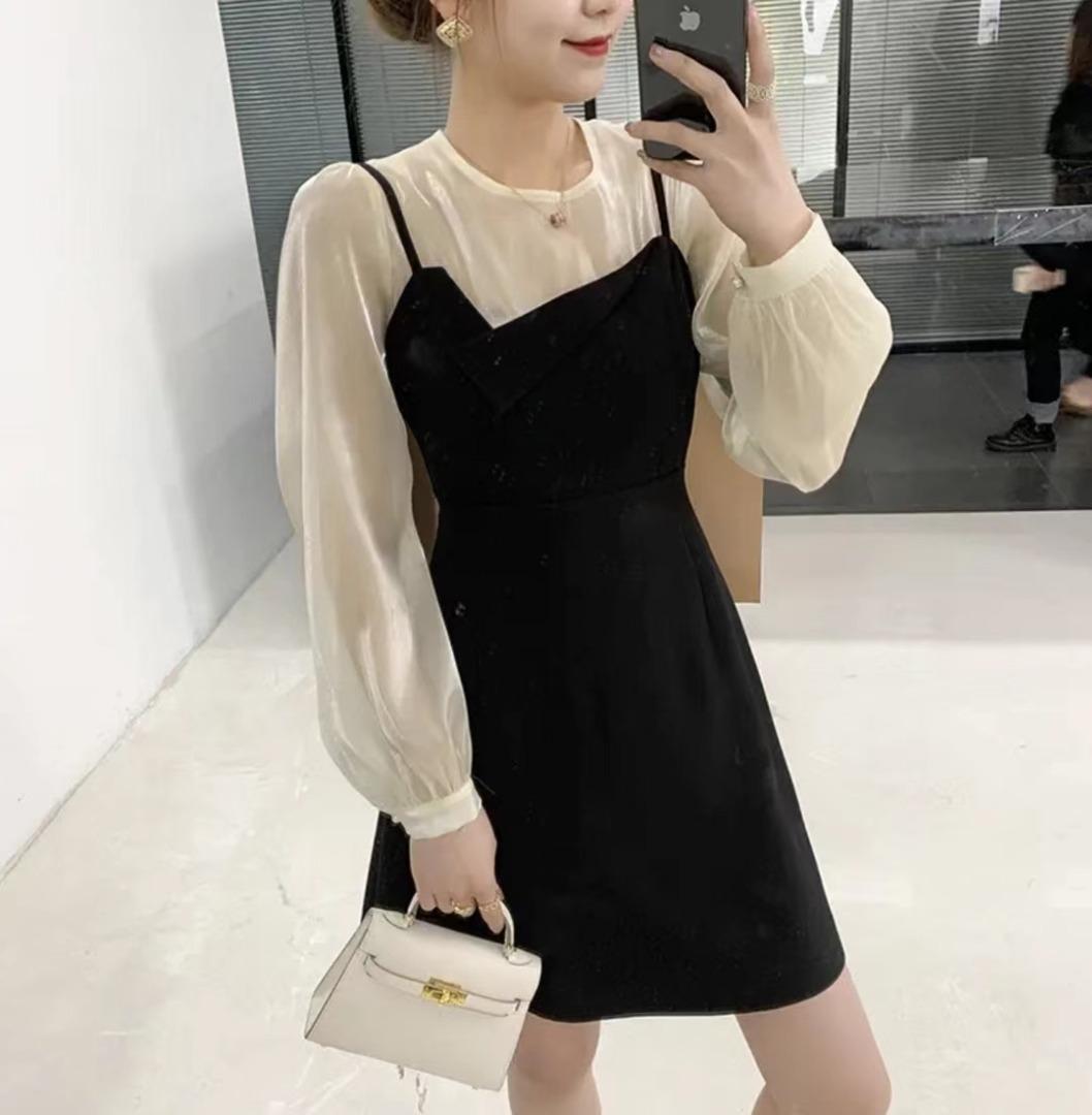 夏季新款，欧根纱上衣加吊带裙，，女装背心吊带，她西子