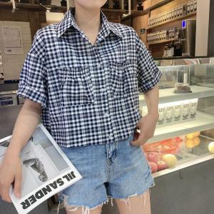 夏装格子可以外搭 单穿,女装,悠奈尔