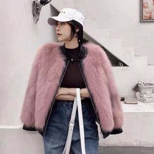 ZAF192欧货潮流两面穿真狐狸毛皮草外套，女装皮草，L·H·X