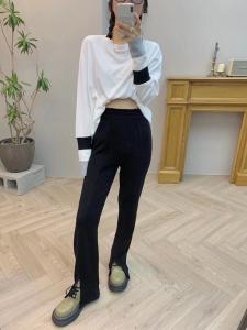 开衩拖地裤,女装,良布品衣