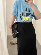 卡通体恤，女装，艾莎佰纳