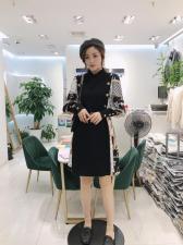 【现货】雪纺袖空气棉连衣裙，女装连衣裙，艾丹迪蔓