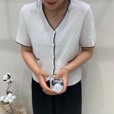 新品丝麻针织开衫，女装，BAIBIANYIYI