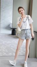夏季新款全棉针织T，女装，mumu.story