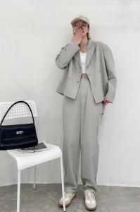 【现货】春季新品，韩系简约西装套装,女装西装,歆座 XINZUO