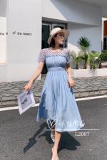 【现货】夏装新款韩版波点连衣裙，女装连衣裙，沐歌 尚茗秀