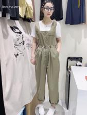 两件套背带裤，女装，锦华秀逸
