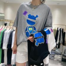 【现货】2021优彩新款纯棉重工大板T多个颜色，女装，优彩