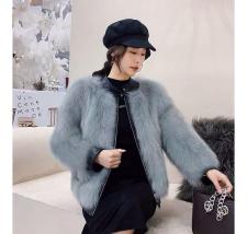 ZAF192欧货潮流两面穿真狐狸毛皮草外套，女装皮草，L·H·X