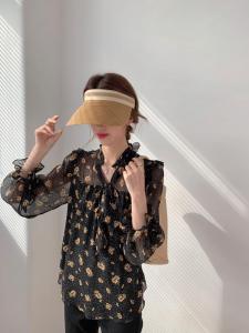 TWTIUWOO-21春季雪纺微透上衣,女装,她物