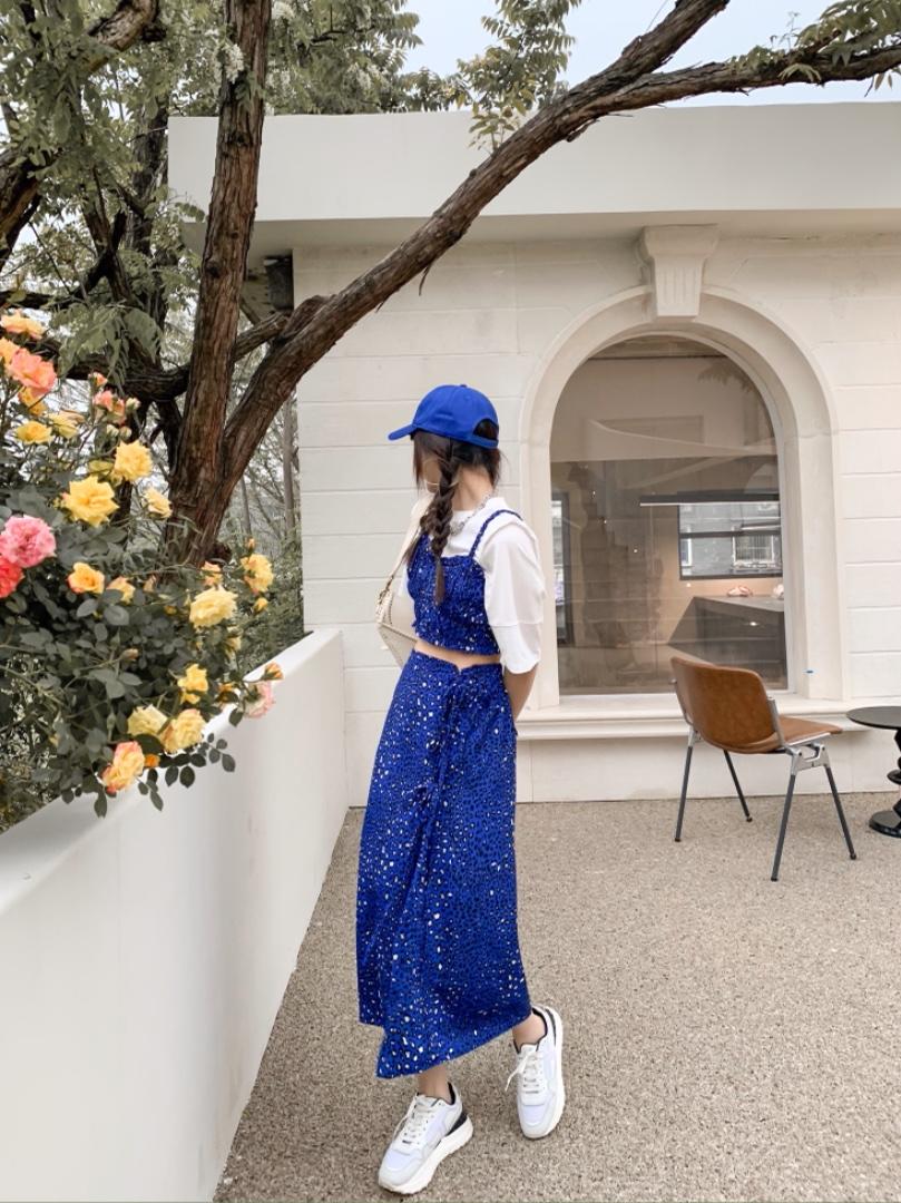 抹胸式碎花裙两穿，胸罩，Alissa Lin