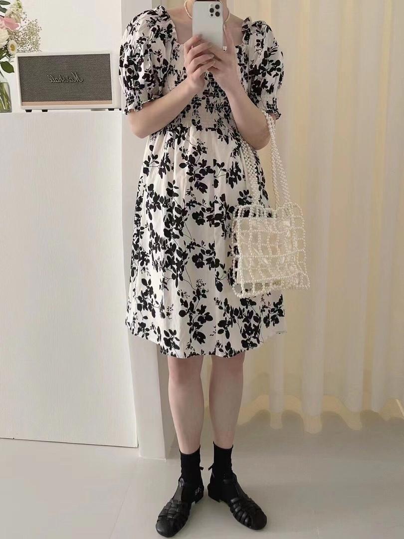夏季印花连衣裙，女装连衣裙，And·Fan 范