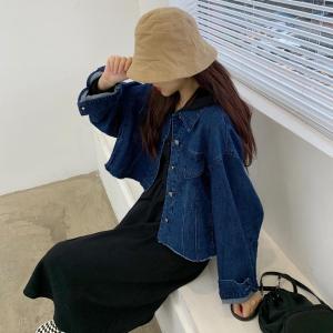 (现货）2021牛仔磨边小外套,女装,墨写