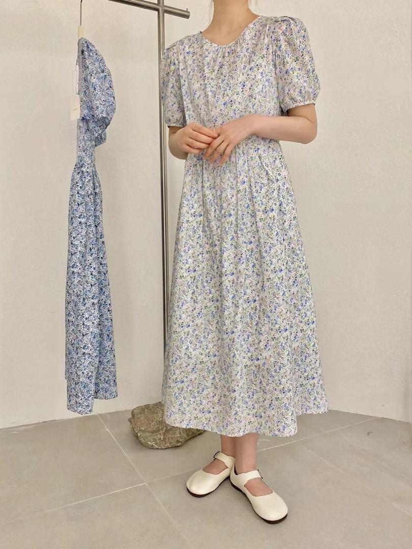 小豹纹连衣裙，女装连衣裙，VERSON