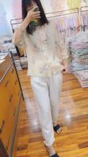 夏季新款苎麻小衫，女装，YNJDD