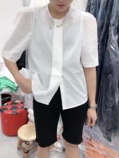 小扣子上衣，女装，魅力可诗