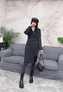 2021新款春装设计师款风衣裙现货,女装风衣,艾涵