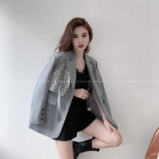 【现货】春季新款黑白灰西装外套，女装西装，主莱依