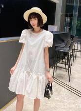 夏季新款。欧货链条连衣裙，女装连衣裙，谷斯