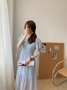 TWTIUWOO-纯色连衣裙,女装连衣裙,她物