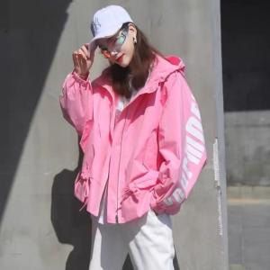 2021春季新款炸街洋气糖果色潮牌印花字母网红外套,女装,L·H·X