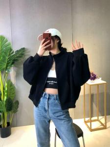 春装新款，针织小外套，黑灰白,女装,谦度