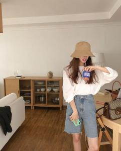 2021春夏 简约牛仔短裤,女装,LMNC