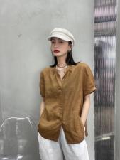 直纹苎麻面料，夏天就是行走的空调，舒服，女装，独上素帛
