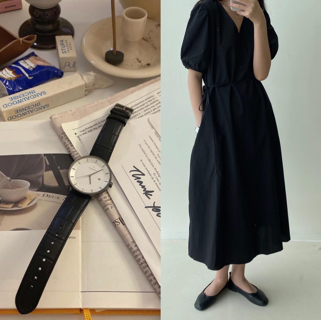 慵懒风连衣裙，女装连衣裙，素宇 SUYU