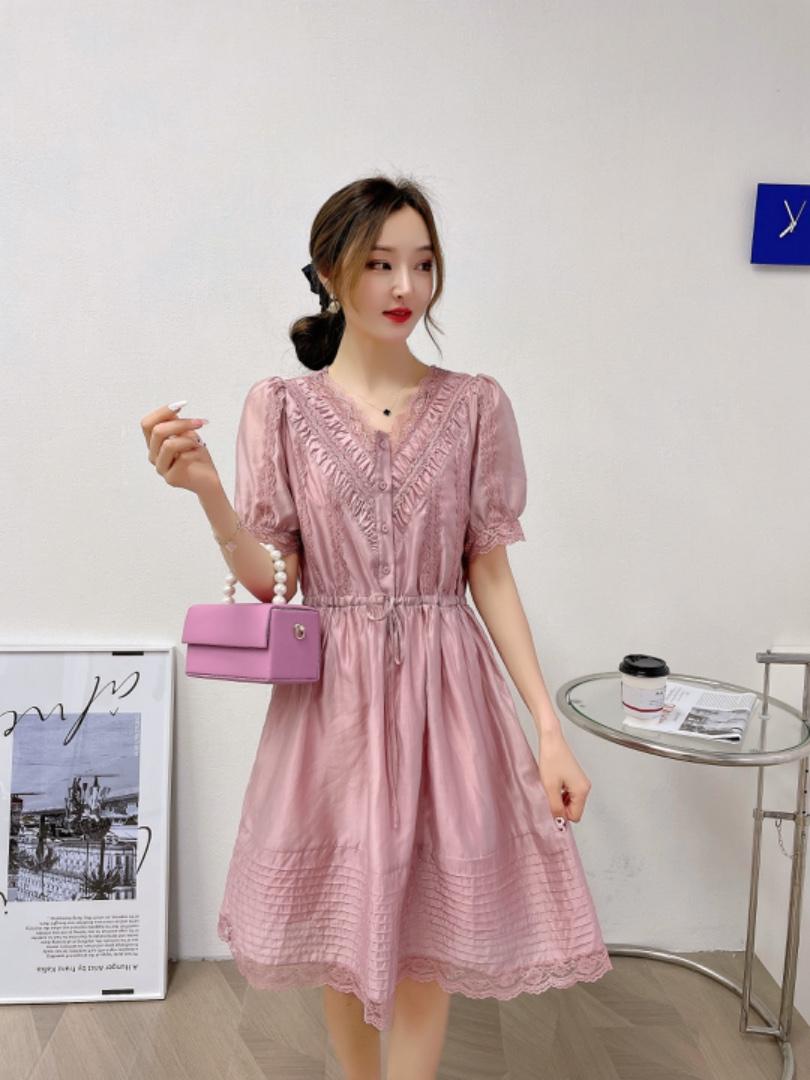 现货：新款夏装，天丝连衣裙，女装连衣裙，花之妖影