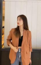 SGH2109春季新款西装领一粒扣韩版时尚大方西装外套，女装西装，L·H·X