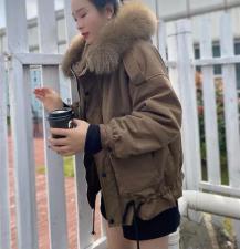 派克大毛毛，女装，云尚灰姑娘