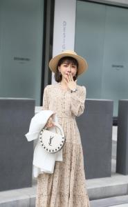 法式小碎花连衣裙,女装连衣裙,蜜雪·薇琪
