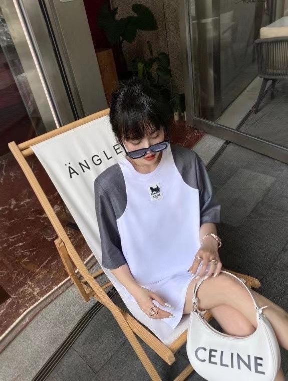 拼接西装袖中裙，女装西装，BL