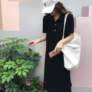 韩系休闲连衣裙,女装连衣裙,xy35
