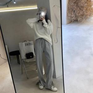 7958开叉高腰拖地裤,女装,XTZ style