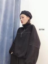 【现货】加厚单拉链套头卫衣，女装卫衣/绒衫，億亿铭品