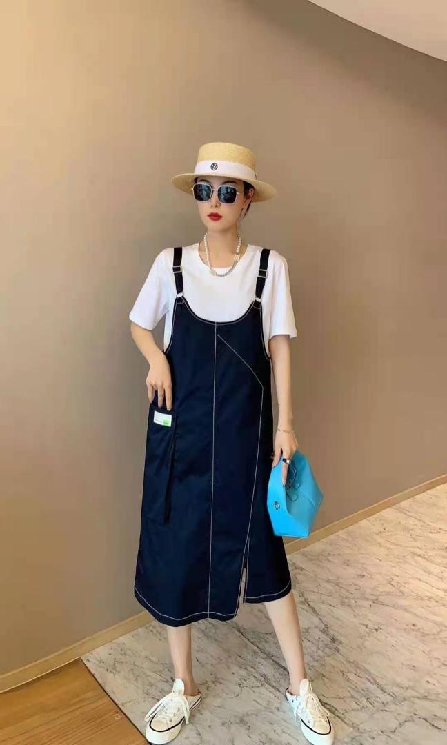 夏季两件背带连衣裙，女装连衣裙，斐媞梦 FTM