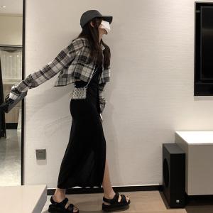 格子短衬衫,女装衬衫,XTZ style