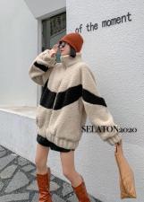 现货(加厚羊羔毛外套)，女装，雪蘭桐