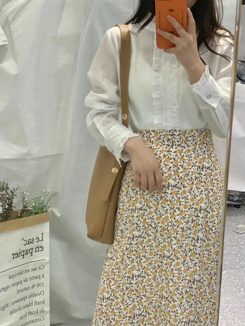 春季新款天丝衬衫，女装衬衫，影白