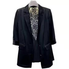 AX309夏季新款高级感后背拼蕾丝九分袖薄款西装外套，女装西装，L·H·X