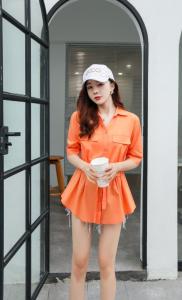 夏季收腰小上衣，女装，宝姿余