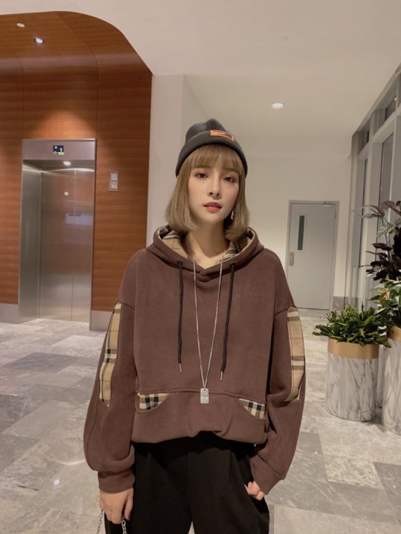 加绒加厚卫衣，女装卫衣/绒衫，柏旺阁